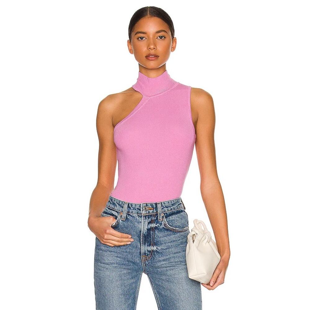 Revolve Superdown Luz Knit Top Pink Size Small